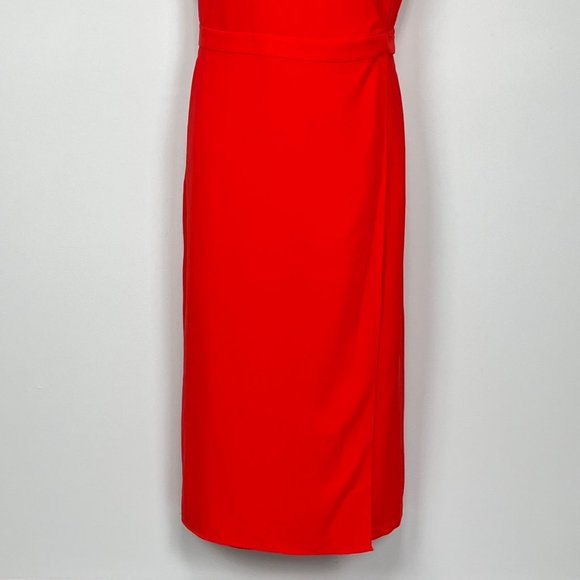 Gibson Latimer V Neck Sleeveless Wrap Jumpsuit Crimson Red plus size 18 - Picture 5 of 16